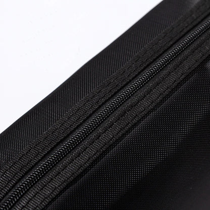 Transparent Mesh Zipper Cosmetic Bag – Fashionable Black Toiletry Organizer, Small & Large Makeup Pouch for Women