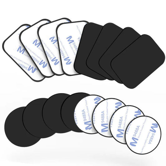 Metal Plate Sticker for Magnetic Phone Holders: Iron Sheet Disk for Magnet Mobile Phone Holder - Compatible with Magnetic Car Phone Stand, 1/3/5PCS