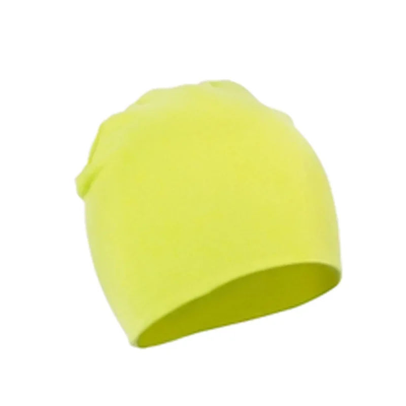 Baby Cotton Beanie Hat - Soft Candy Color Cap for Newborns, Toddlers & Kids