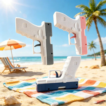 Summer Water Gun - High-Pressure Non-Electric Automatic Water Pistol Beach Toy for Kids