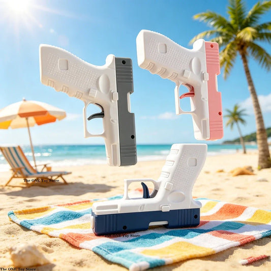 Summer Water Gun - High-Pressure Non-Electric Automatic Water Pistol Beach Toy for Kids