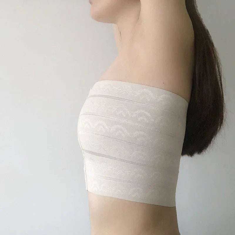 Breathable Strapless Chest Binder – Tube Top for Trans, Tomboy, Lesbian, Cosplay & Male Character Costumes