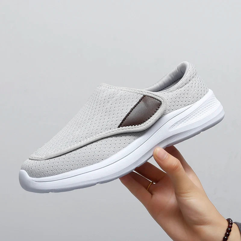 Orthopedic Wide Fit Women’s Sneakers – Soft Comfortable Diabetic Walking Shoes for Swollen Feet & Thumb Correction Support