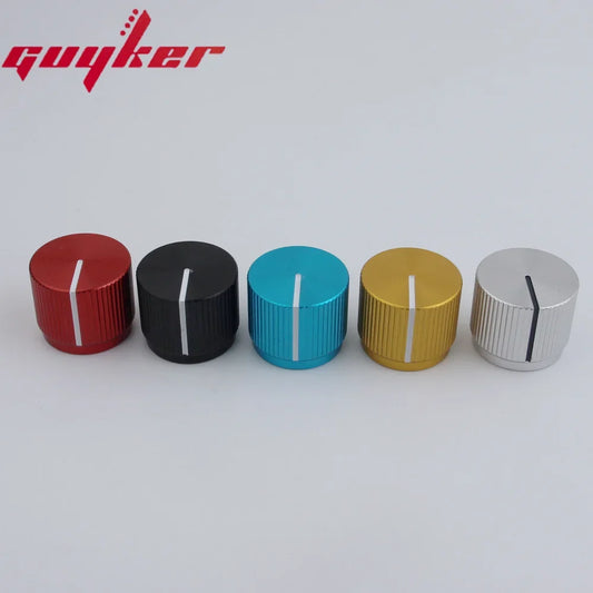 Aluminum Flat Top Bass Knob - 16MM Guitar Control Knob Available in Five Colors for Electric Bass
