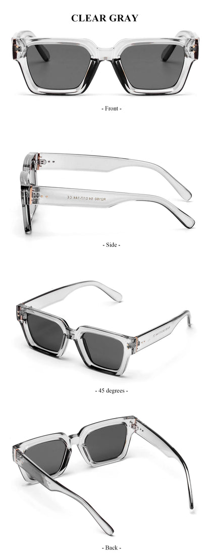 Ruiao 2024 Luxury Premium Designer Sunglasses – Black Square Shades for Men & Women