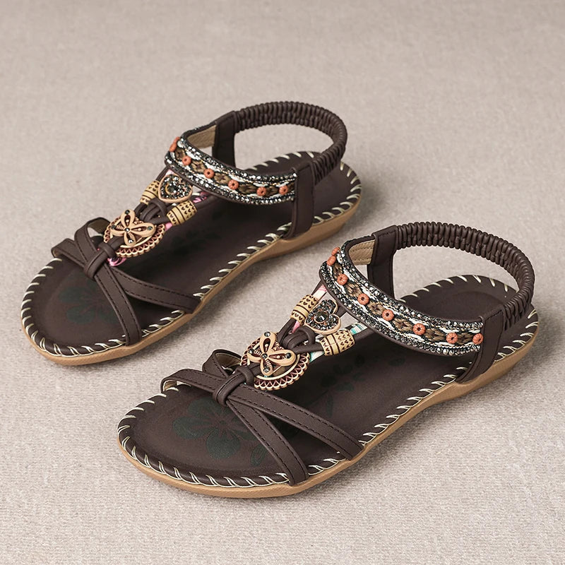 Women’s Summer Casual Sandals - Comfortable Walking Beach Shoes Outdoor Party Footwear for Ladies
