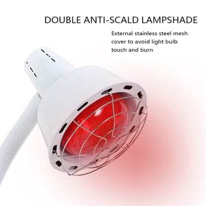 275W Dual-Head Infrared Heat Lamp – Electric Baking Lamp with 360° Adjustable Temperature & Remote Control