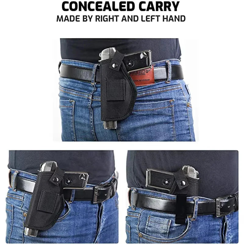 Outdoor Tactical Hunting Nylon Holster – Concealed IWB Gun Pouch for Glock, Sig Sauer, Beretta, Kahr, Bersa