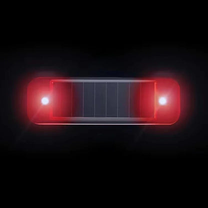 Mini LED Solar Car Warning Light - Wireless Flashing Security Dummy Alarm Lamp for Night Anti-Theft Protection