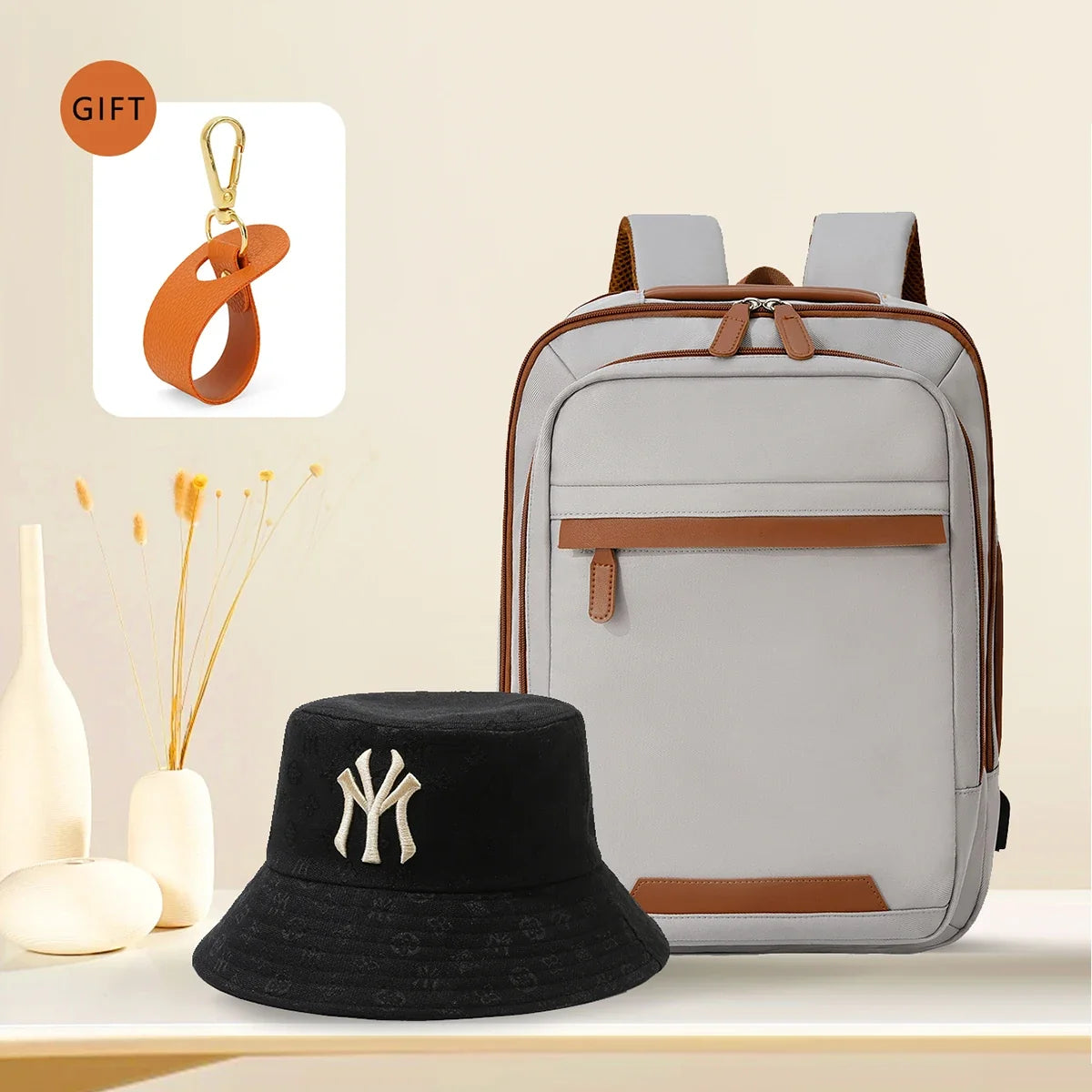 USB Rechargeable Laptop Backpack - Waterproof Large Capacity Unisex School & Travel Bag