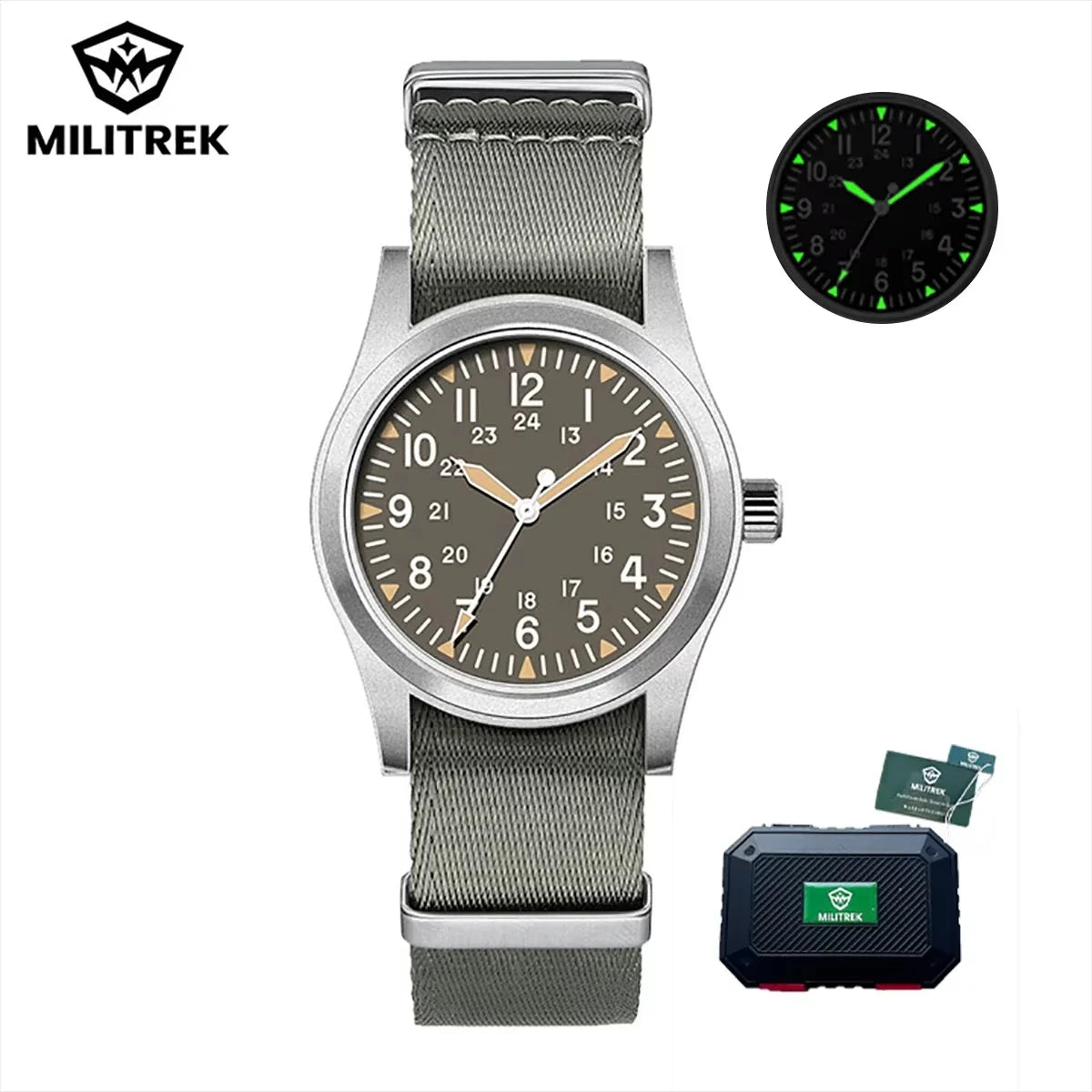 MILITREK 9001 Military Retro Men’s Watch - Quartz Stainless Steel Waterproof Sapphire Luminous Wristwatch