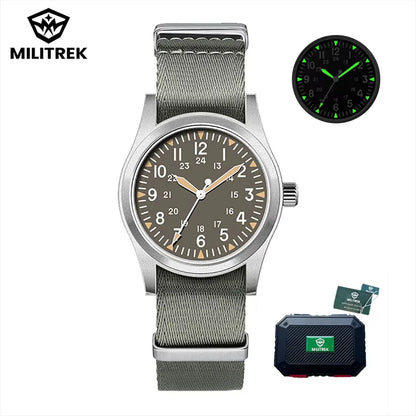 MILITREK 9001 Military Retro Men’s Watch - Quartz Stainless Steel Waterproof Sapphire Luminous Wristwatch