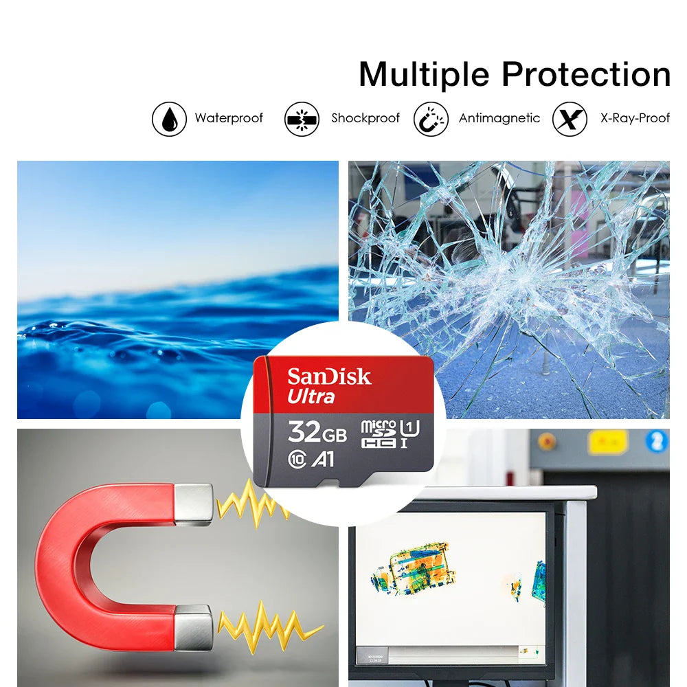 Ultra MicroSD Memory Card — 32GB 64GB 128GB 256GB 512GB A1 Class 10 SD TF Flash Card for Phone