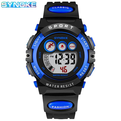SYNOKE Kids Sport Watch - Colorful Waterproof Digital Electronic Watch for Boys and Girls