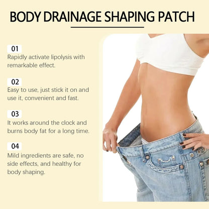 Body Shaping Fat Burning Patches — Lymphatic Slimming Stickers for Stomach & Belly, Female & Male
