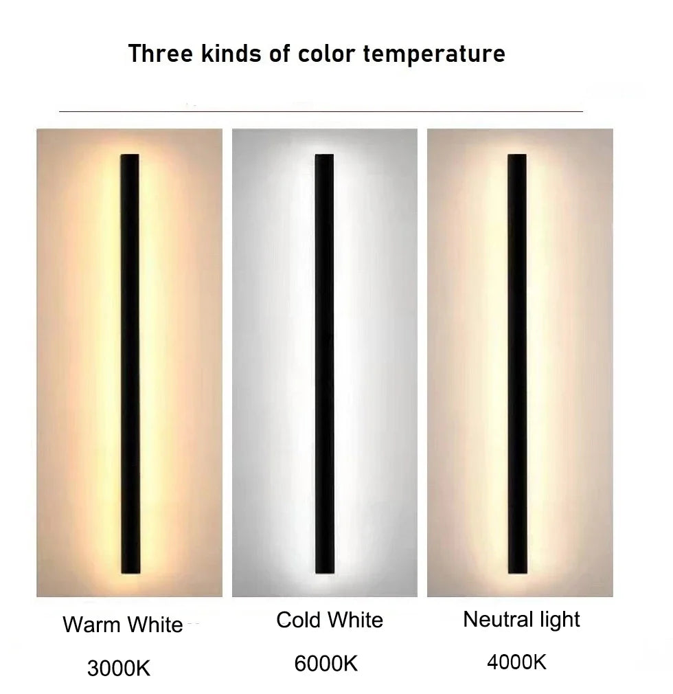 LED Outdoor Wall Light – Modern Waterproof IP65 Porch & Patio Lamp, Rainproof Exterior Wall Sconce for Garage & Garden
