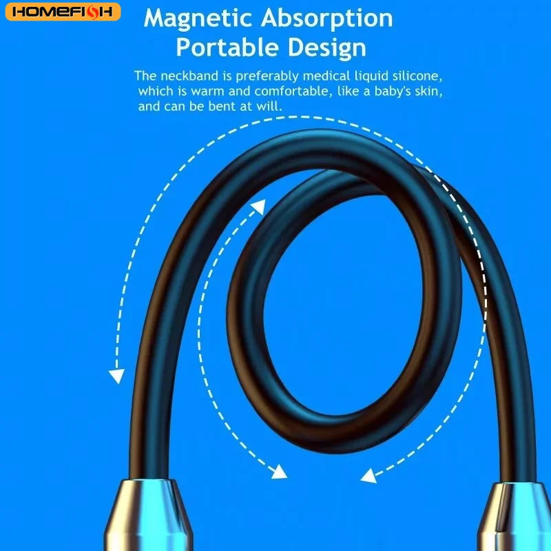9D Bluetooth Wireless Earphones - Magnetic Sport Neckband TWS Earbuds with Mic