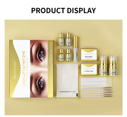 Professional Semi-Permanent Brow & Lash Lift Kit – Brow Lamination, Eyelash Perming & Tinting Makeup Set