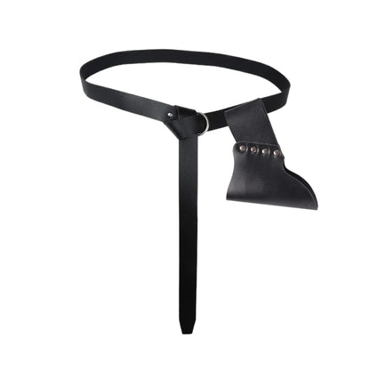 Medieval Leather Scabbard - Viking Knight Sword Holder for Renaissance Cosplay, Halloween & Stage Performance