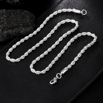 1MM 925 Sterling Silver Snake Chain Necklace – High-Quality Fashion Jewelry for Men & Women