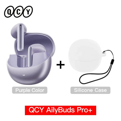 QCY HT10 AilyBuds Pro+ ANC Earbuds - Bluetooth 5.3 Wireless Hi-Res LDAC Earphones with AI Call & Multipoint Connection