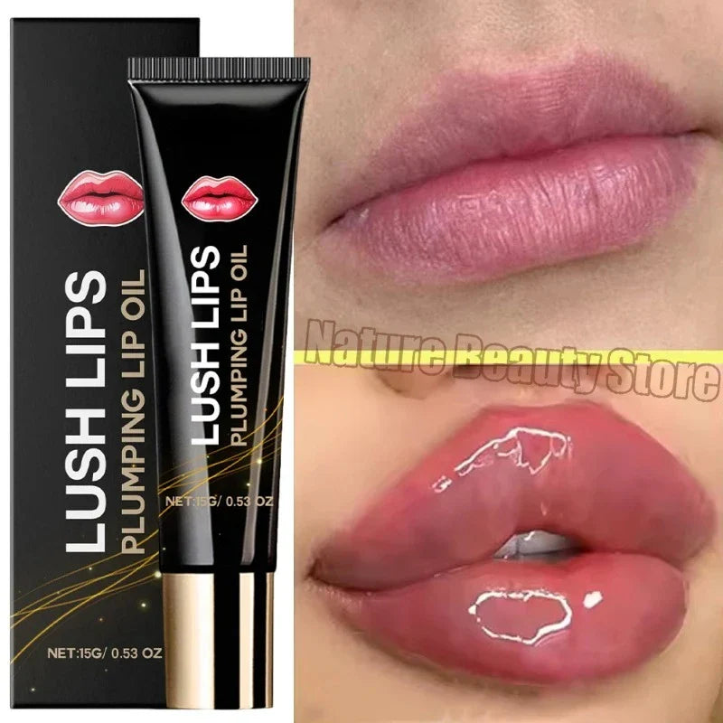 Lip Plumper Oil – Instant Volumizing, Long-Lasting Moisturizing Gloss for Sexy, Fuller Lips