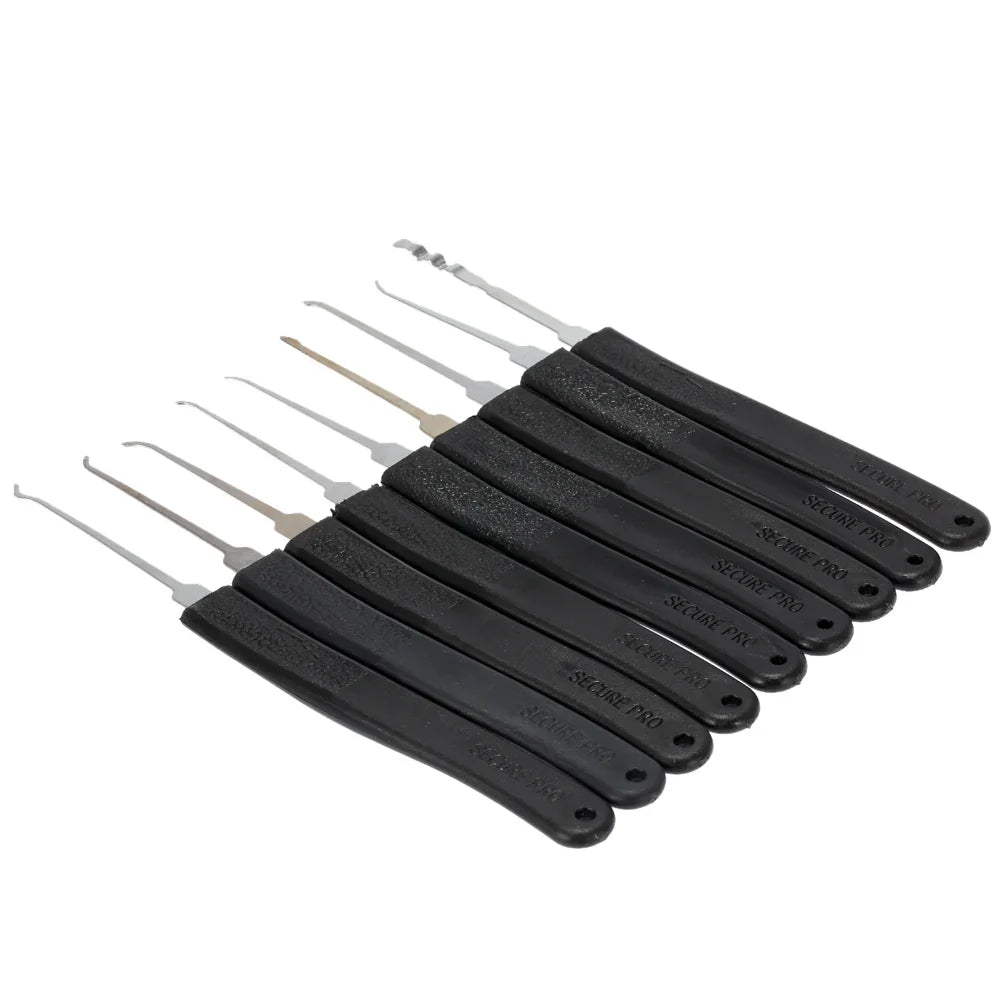 Door Lock Pick Set - Professional Locksmith Quick Opener Tools with 2 Tension Wrenches