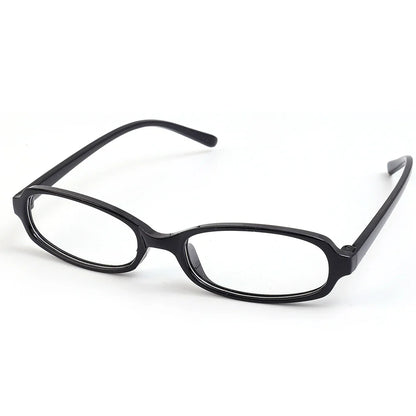 2024 Girls Y2K Retro Oval Glasses - Red & Green Frame, Anti-Blue Light Eyewear for Computer & Seaside Driving