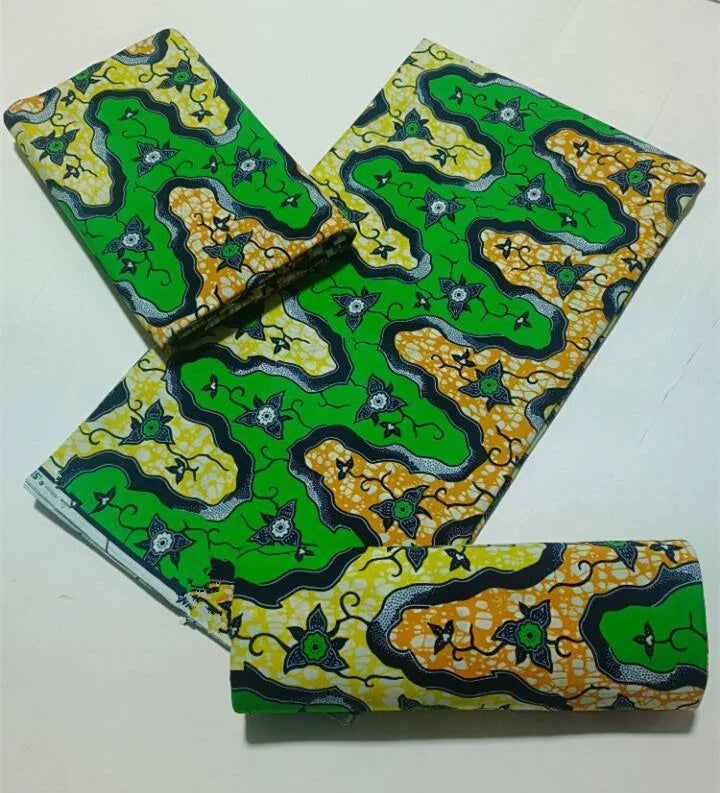 High Quality African Wax Print Fabric - 100% Cotton Soft Ankara Real Wax Fashion Material