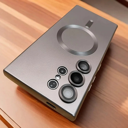 Luxury Magnetic Wireless Charging Case - Shockproof Soft Cover for Samsung Galaxy S26, S25, S24 & S23 Series