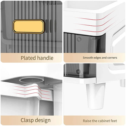 Narrow Toilet Storage Cabinet – 4/5 Tier Waterproof Corner Shelf & Crevice Side Rack