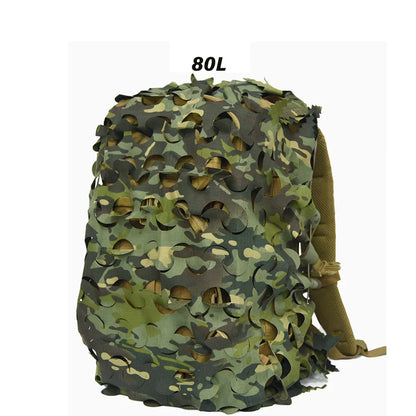 3D Camo Backpack Cover - Laser Cut Camouflage Hunting Bag Cover for 60L/80L Packs, Paintball & Outdoor Gear