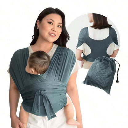 Minimalist X-Shaped Baby Sling - Multifunctional Easy Carry Wrap Towel Carrier for Children