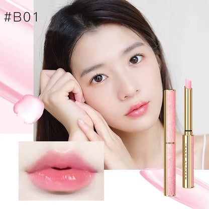 Honey Peach Magic Color Lipstick – Temperature-Change Moisturizing Lip Balm, Nourishing & Long-Lasting Bright Lip Makeup