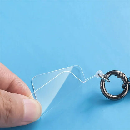 Transparent Phone Anti-Lost Lanyard Card – 1/3/5/10PCS TPU Universal Tether Tab with Loop Hole, Strap Patch & Cord Clip Gasket
