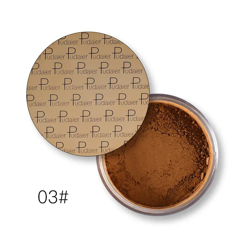 Matte Loose Setting Powder – Oil-Control Mineral Face Concealer, Bronzer & Contour for Dark Skin