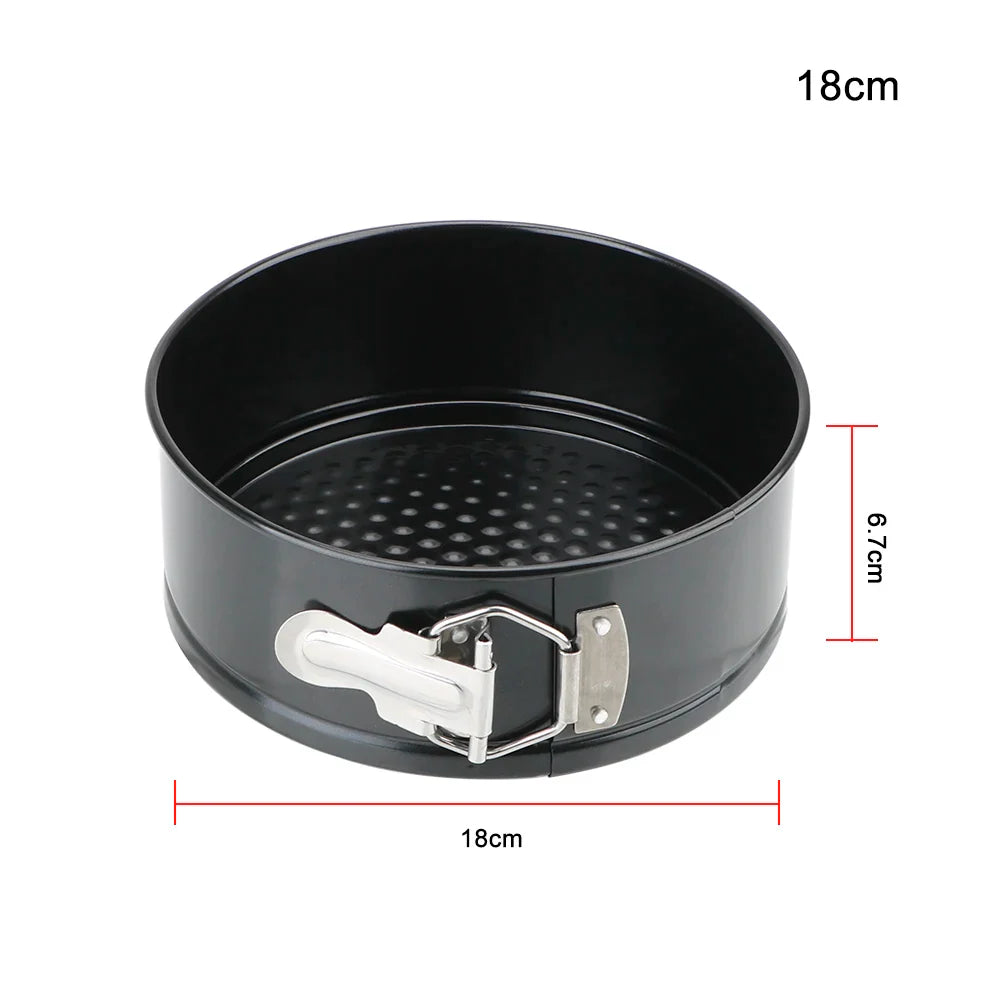 Removable Bottom Round Cake Pan – Carbon Steel Non-Stick Bakeware for Baking Cakes
