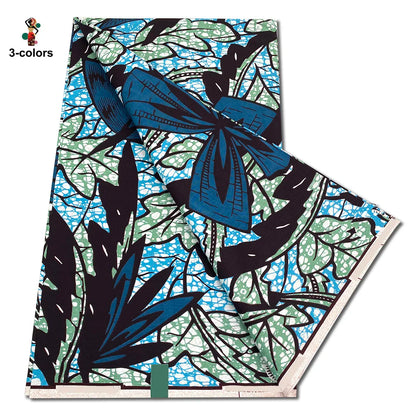 African Ankara Wax Fabric - 100% Cotton Soft Pink Pagne Fashion Print