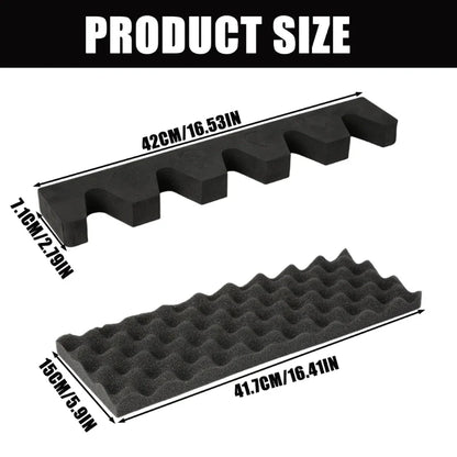 5 Slot Rifle Storage Rack - Lightweight EVA Foam Protective Organizer for Firearm Barrel & Equipment Storage