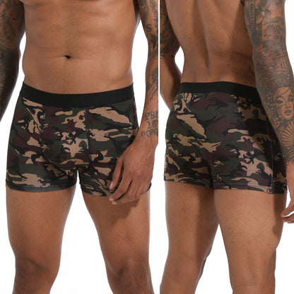 6-Pack Men's Black Boxer Shorts – Soft, Breathable Underwear for Comfort