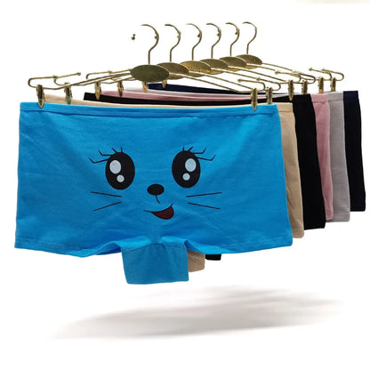 Women’s Cotton Boyshort Underwear - Floral Boxer Style Panties 6 Pack for Ladies & Girls