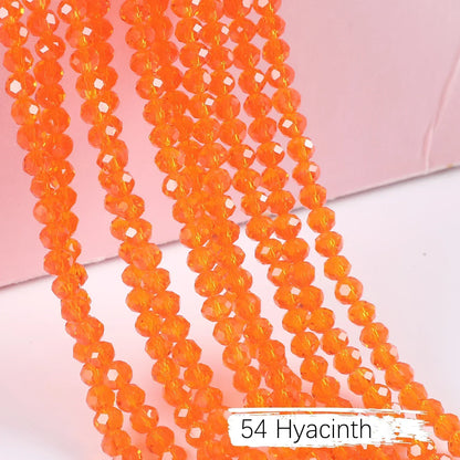 Austria Crystal Rondelle Beads - 2mm/4mm/6mm/8mm Faceted Glass Spacer Beads for DIY Jewelry & Bracelet Making