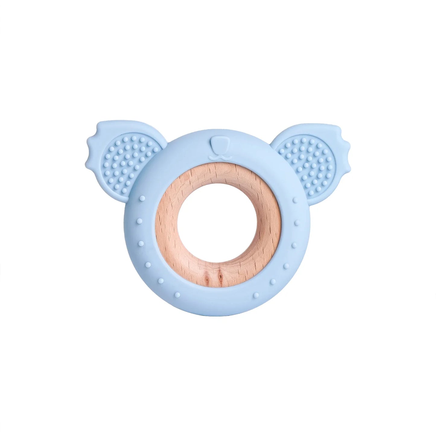 TYRY.HU Silicone Baby Teether - Cartoon Frog & Deer Teething Necklace Pendant for Infant Gum Relief Gift