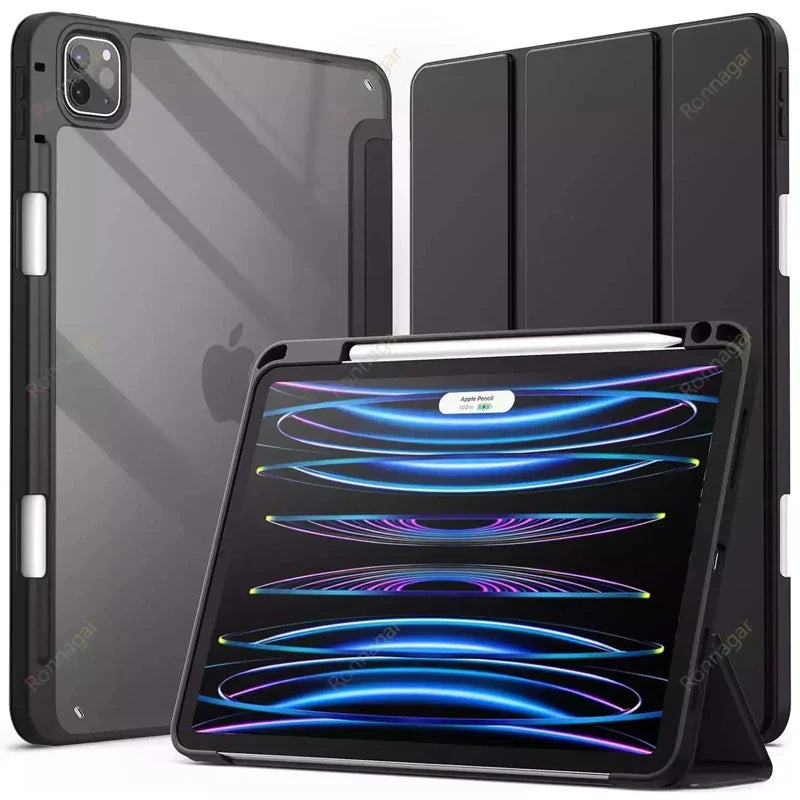 Smart Case for iPad Air 11" (M2 2024, 6th Gen) & iPad Pro 11" (M4/M2) - Compatible with Air 5th, 4th, 9th, 8th, 7th, 10.2", and Air 3 (10.5")