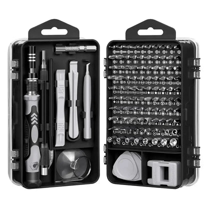 115-in-1 Magnetic Precision Screwdriver Set – Professional Electronics Repair Tools for Laptop, Phone & PC Maintenance