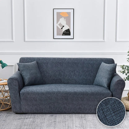 Stretch Sofa Cover - Printed Elastic Slipcover for L-Shaped Corner Couch, Living Room 1/2/3/4 Seat Protector