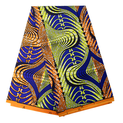 African Real Wax Ankara Fabric - Nigerian Print 100% Polyester Fabric for Women