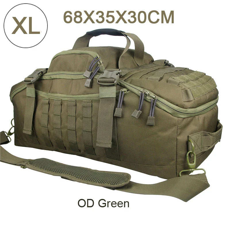 LQARMY Tactical Military Backpack – 30L/45L/80L 3-in-1 Gym, Camping, Travel Bag