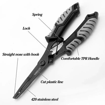 Stainless Steel Fishing Gripper - Professional Fish Lip Grabber Clip for Secure Fish Handling & Tackle