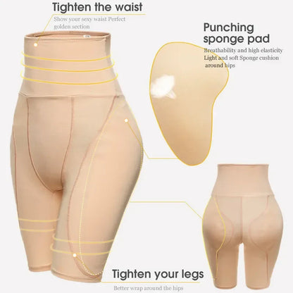 YBFDO Women's Hip Shapewear Panties - Butt Lifter Body Shaper, Sexy Push-Up Hip Enhancer Shapewear with Pads